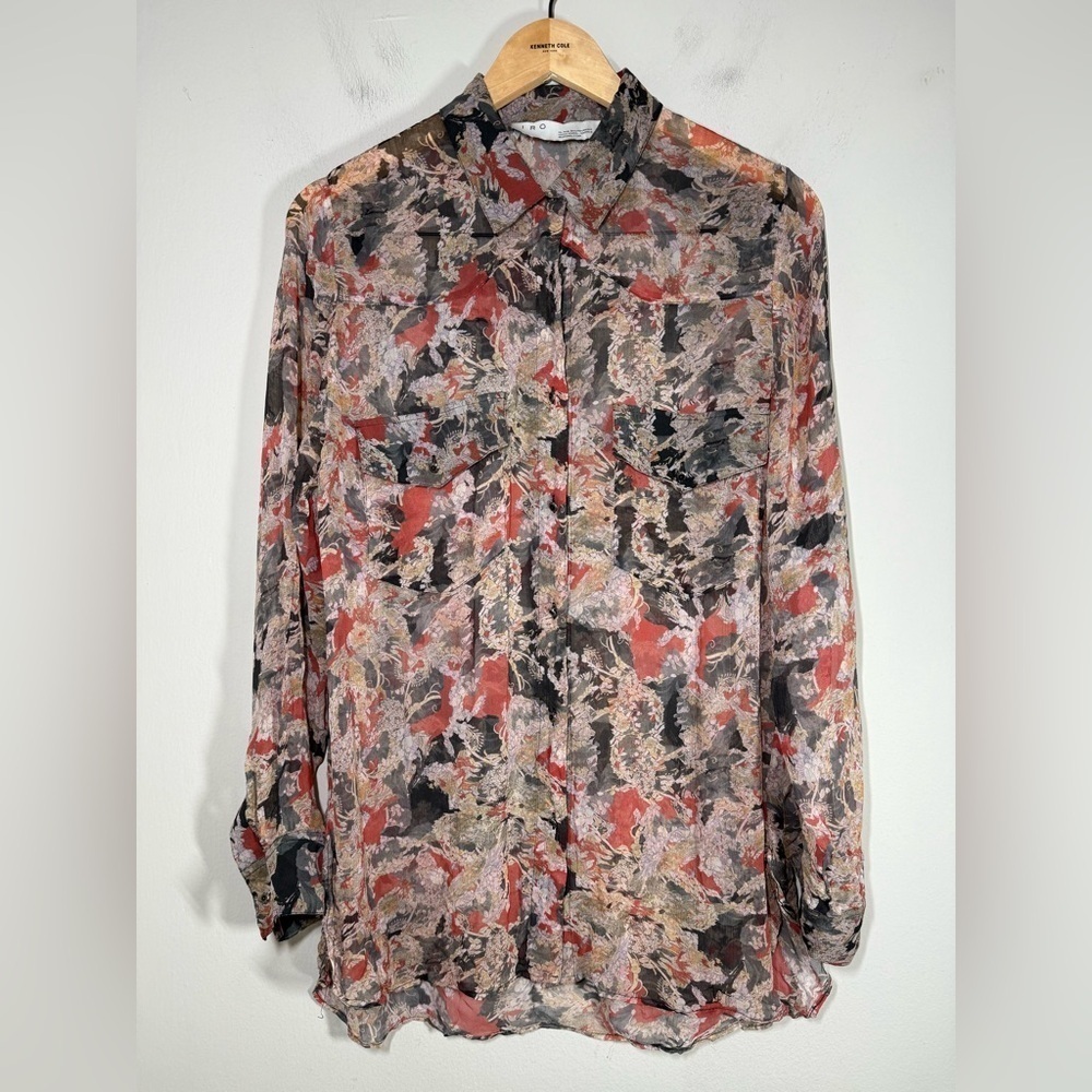 IRO PARIS BLAZE BUTTON FRONT SHIRT SIZE 36 - Picture 4 of 7